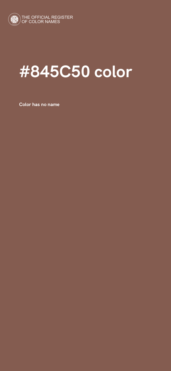 #845C50 color image
