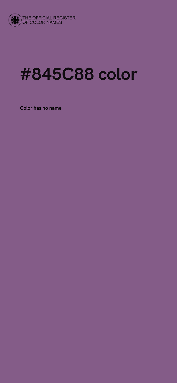 #845C88 color image