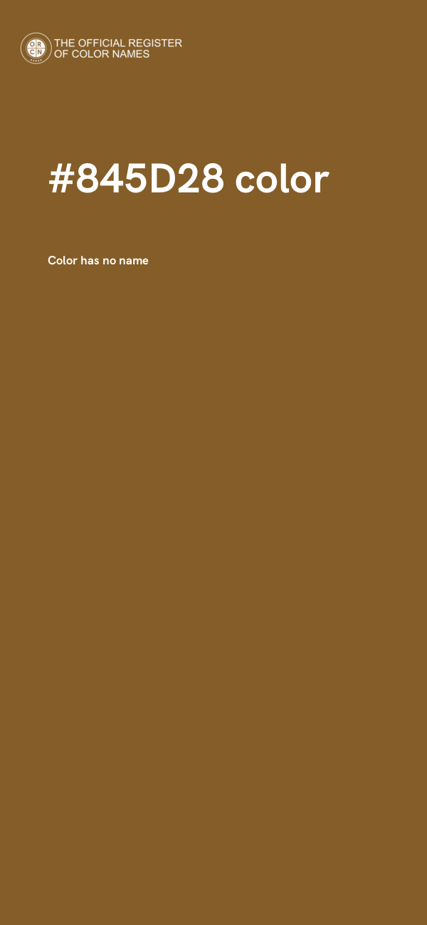 #845D28 color image