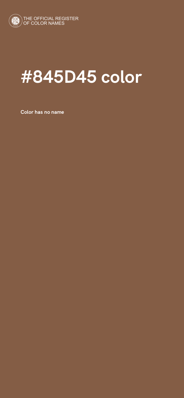 #845D45 color image