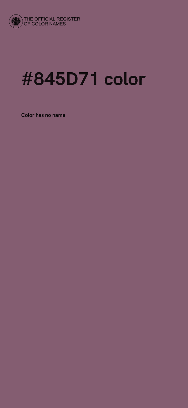 #845D71 color image
