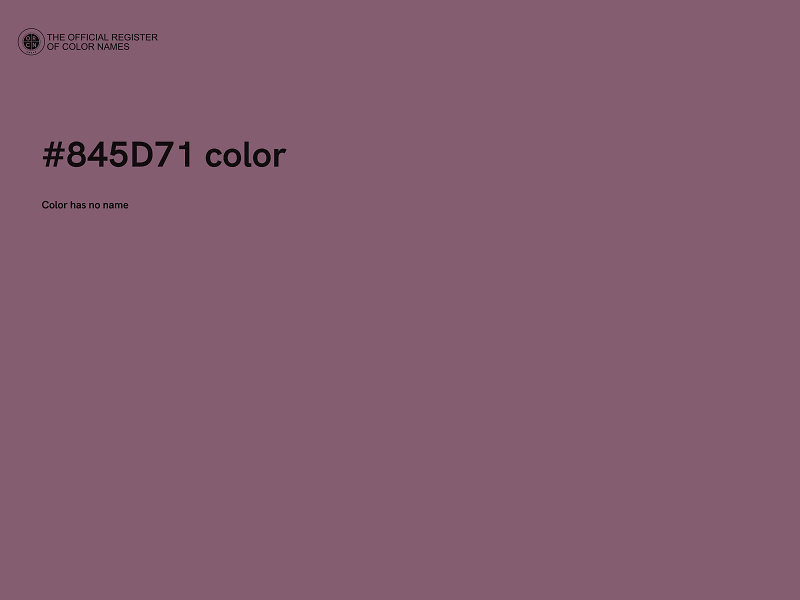 #845D71 color image