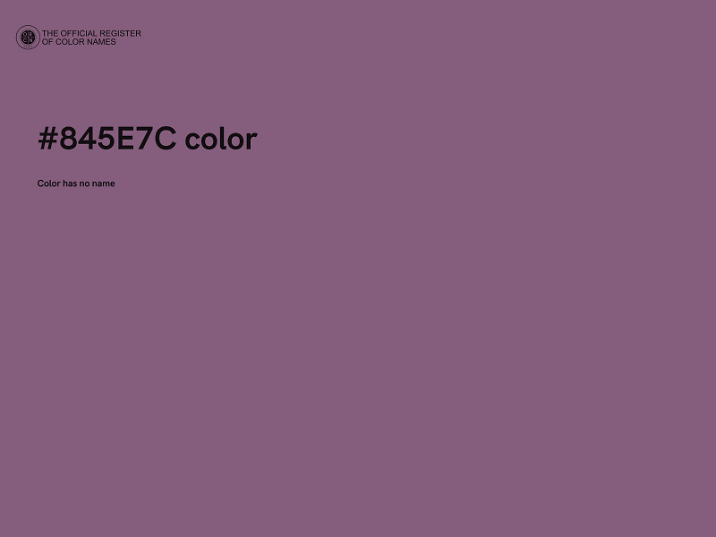 #845E7C color image