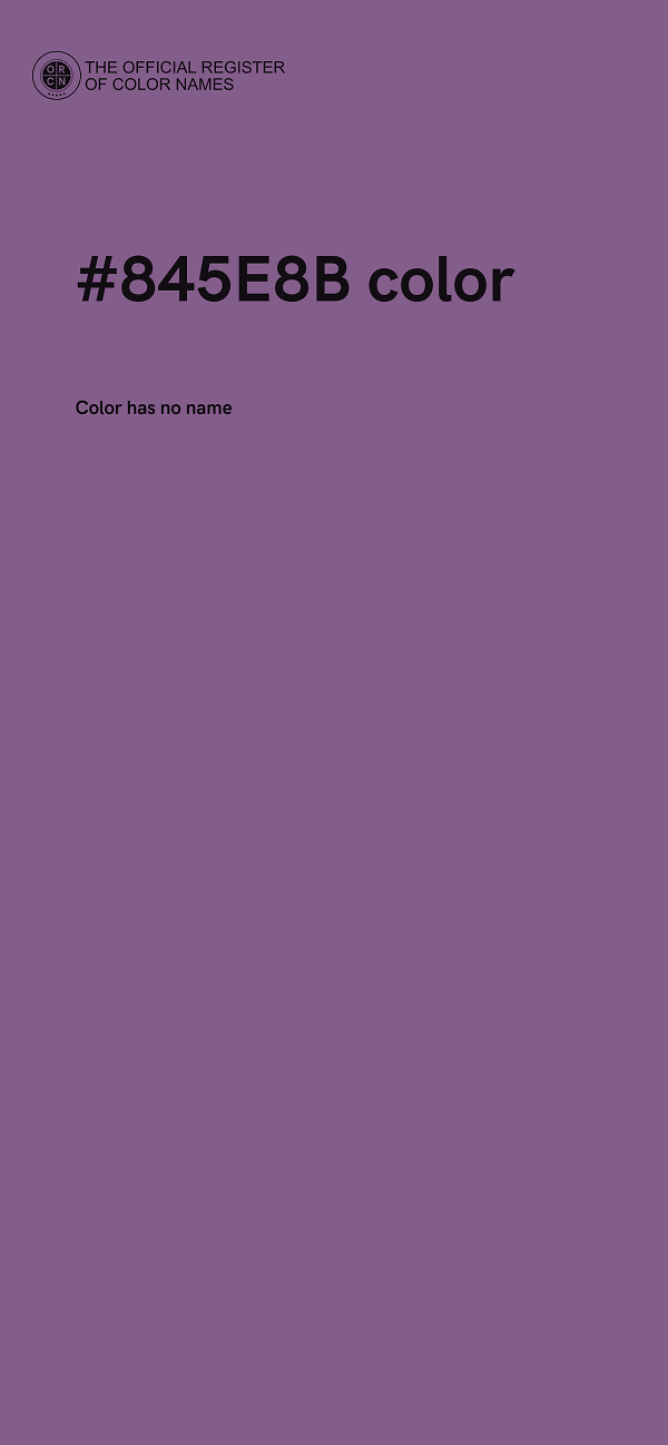 #845E8B color image