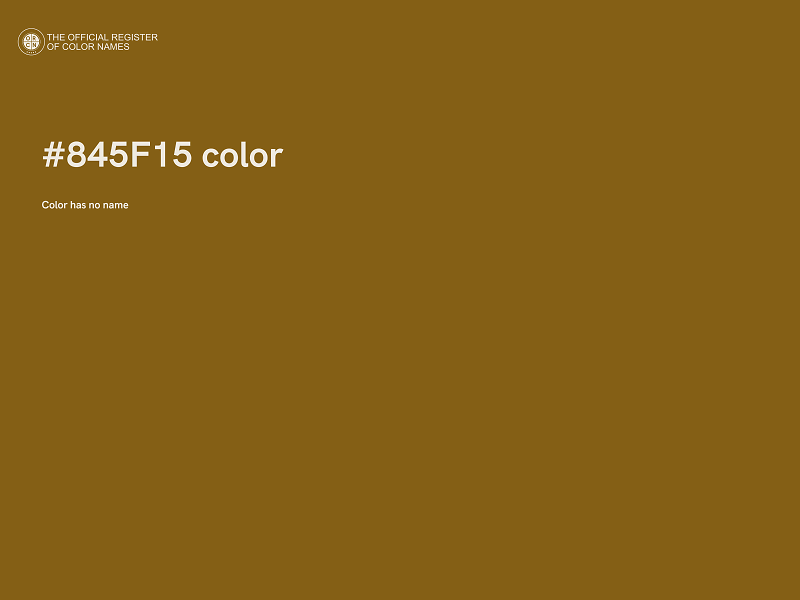 #845F15 color image