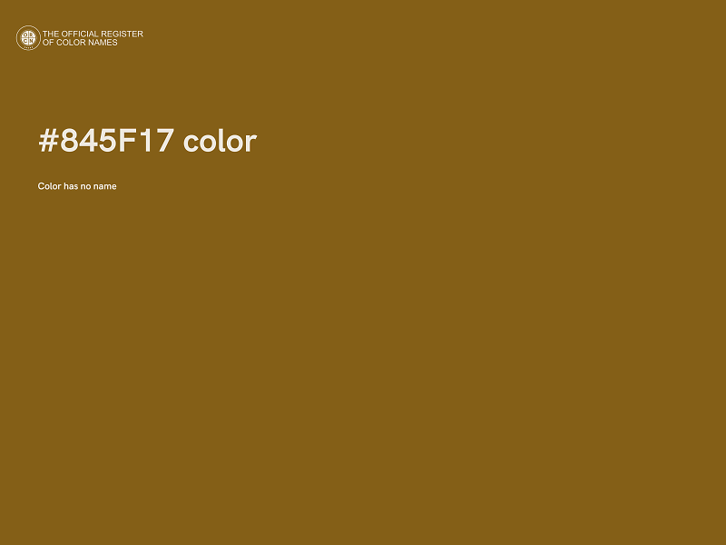 #845F17 color image