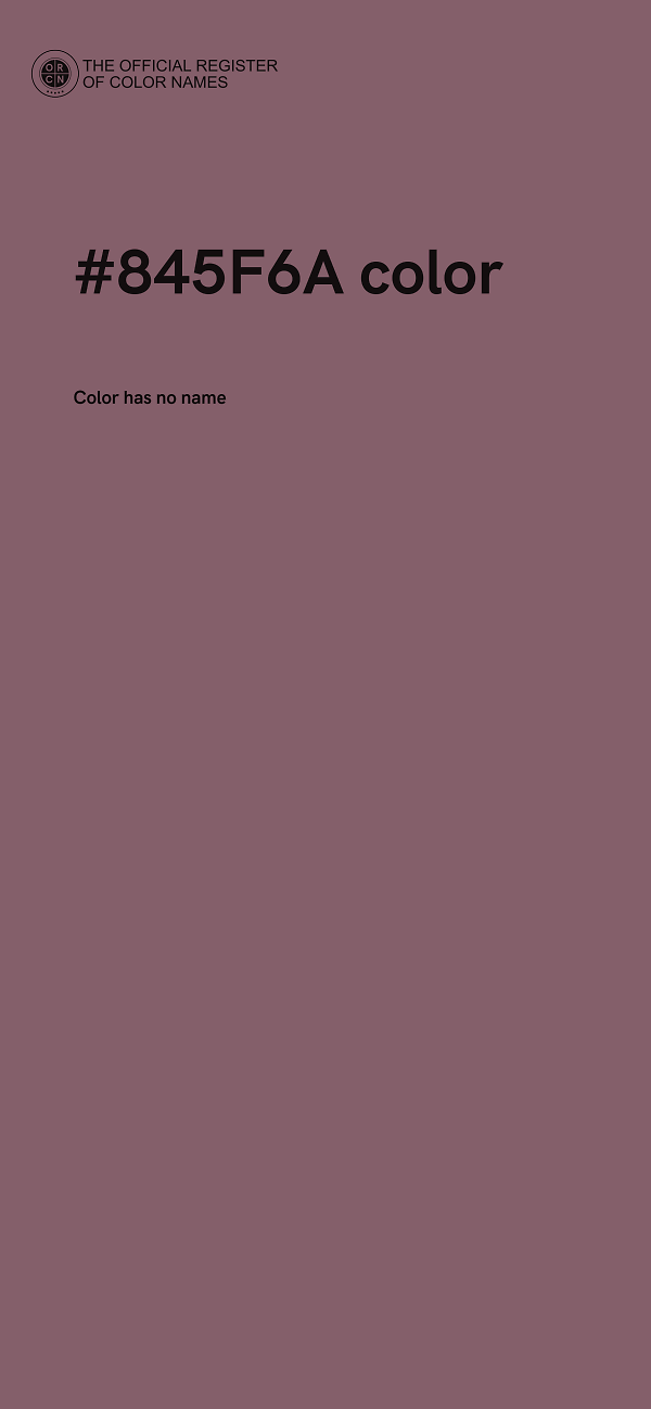 #845F6A color image