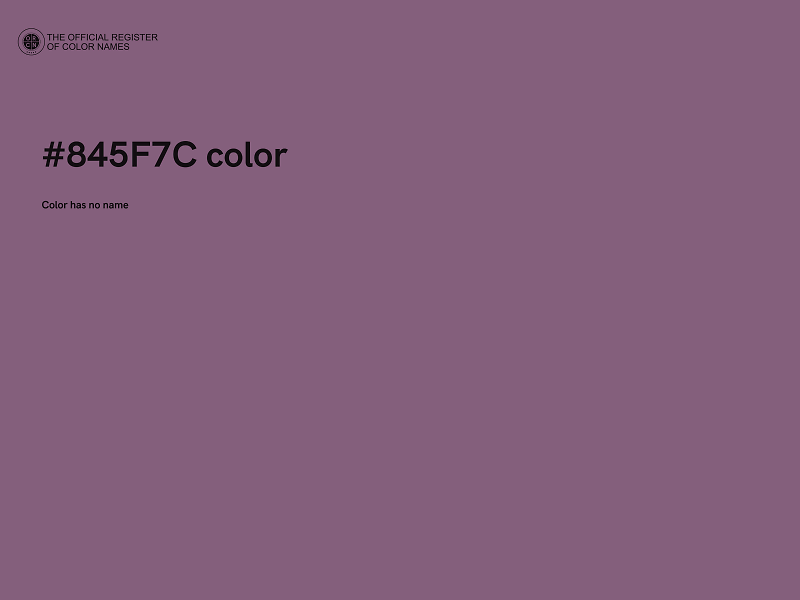 #845F7C color image