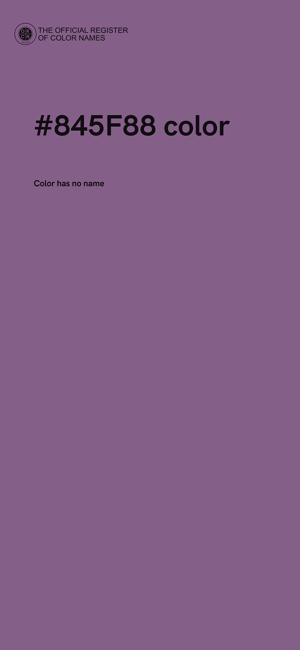 #845F88 color image