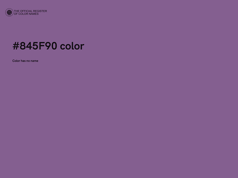 #845F90 color image