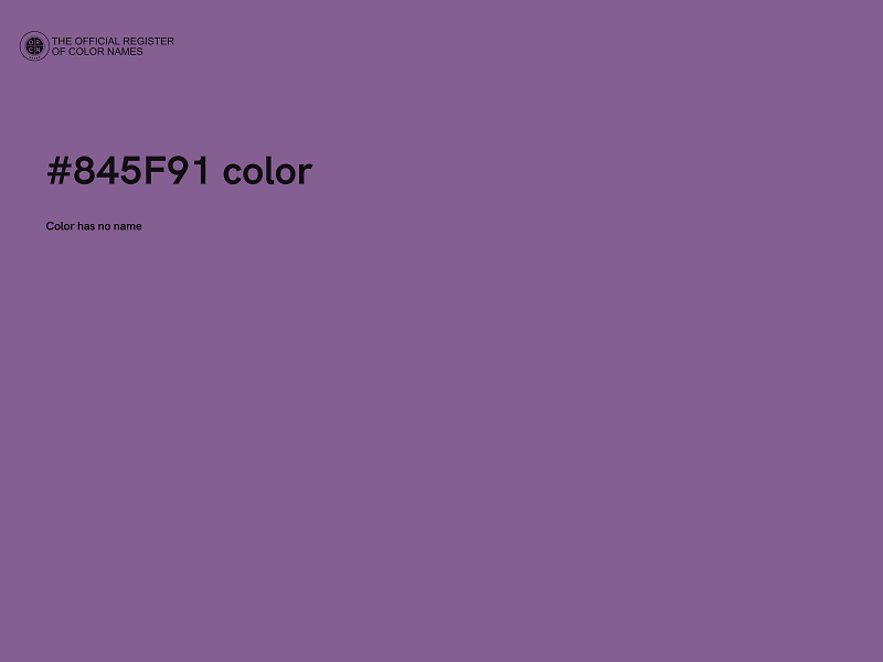 #845F91 color image