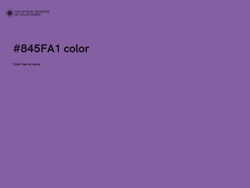 #845FA1 color image