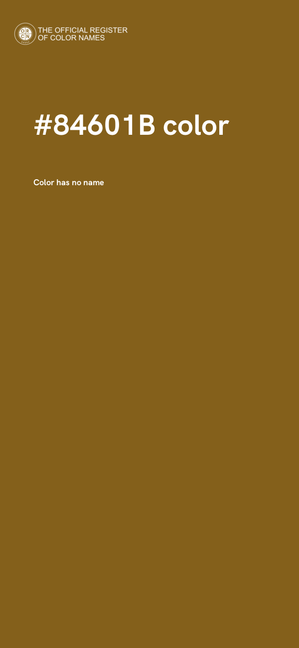 #84601B color image