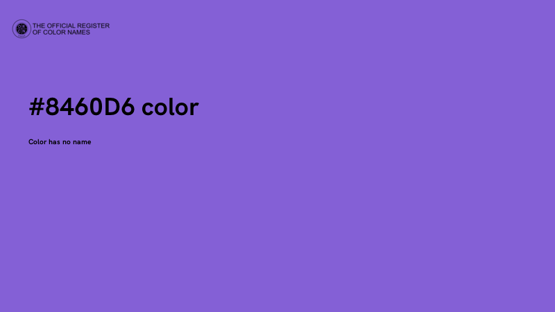 #8460D6 color image