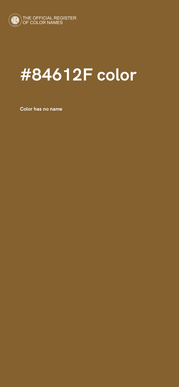 #84612F color image