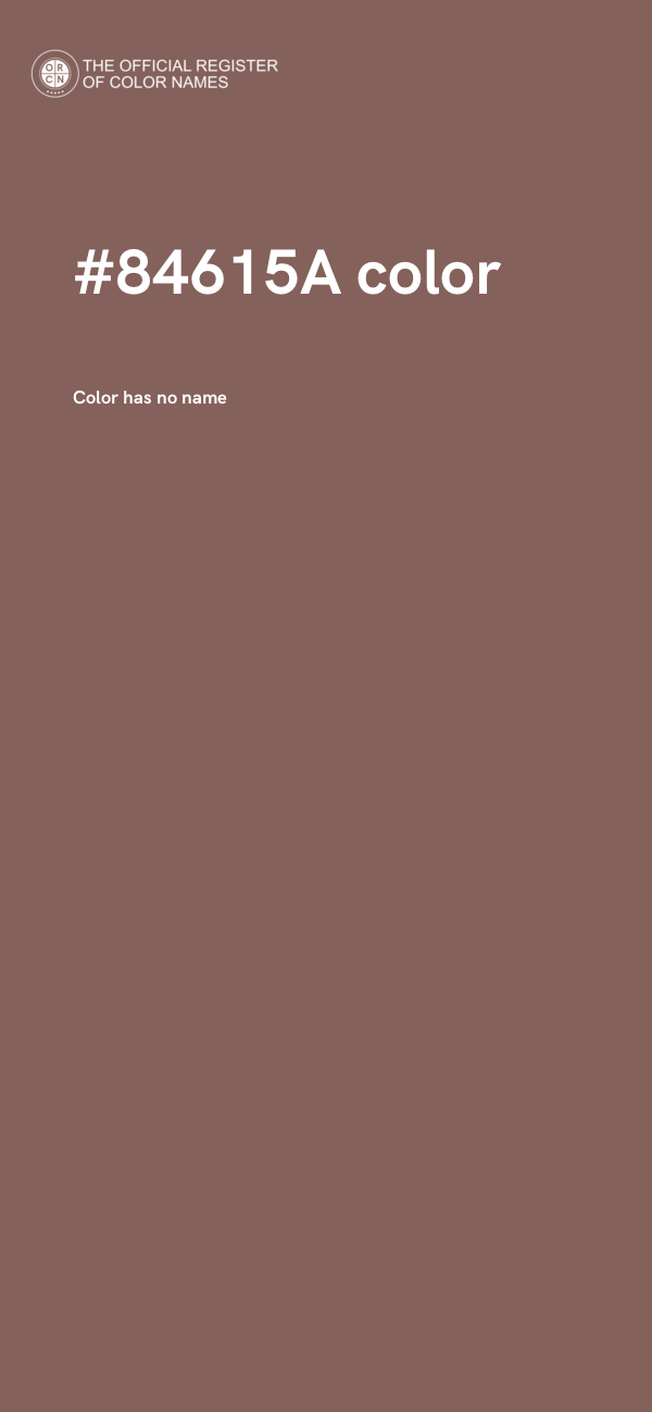 #84615A color image