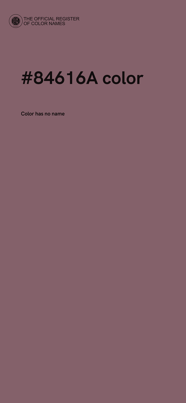 #84616A color image