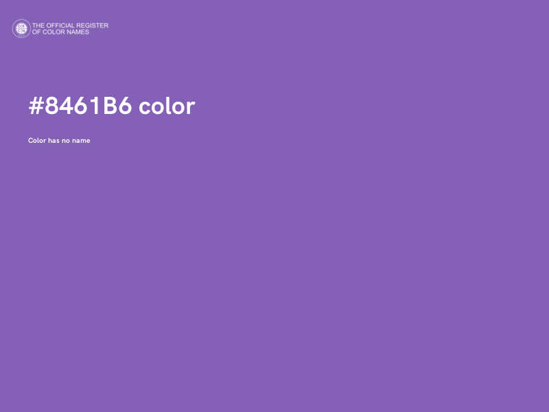 #8461B6 color image