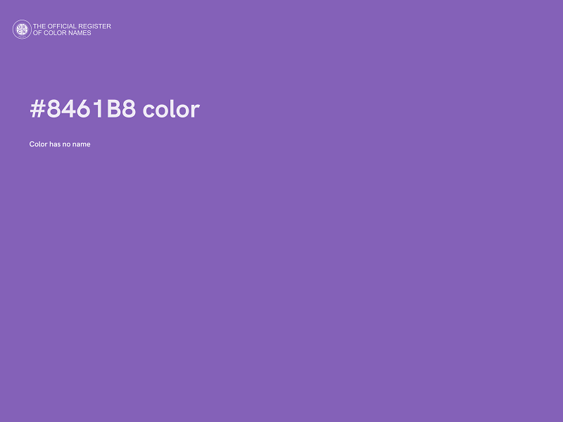 #8461B8 color image