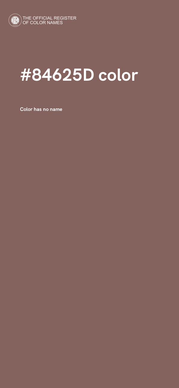 #84625D color image