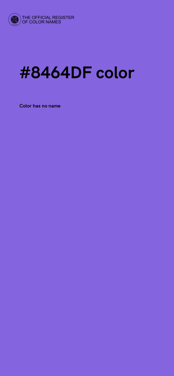 #8464DF color image