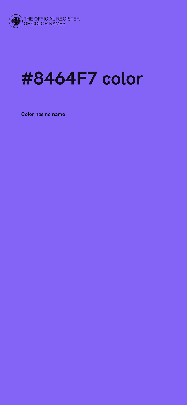 #8464F7 color image