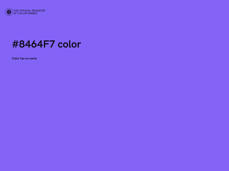 #8464F7 color image