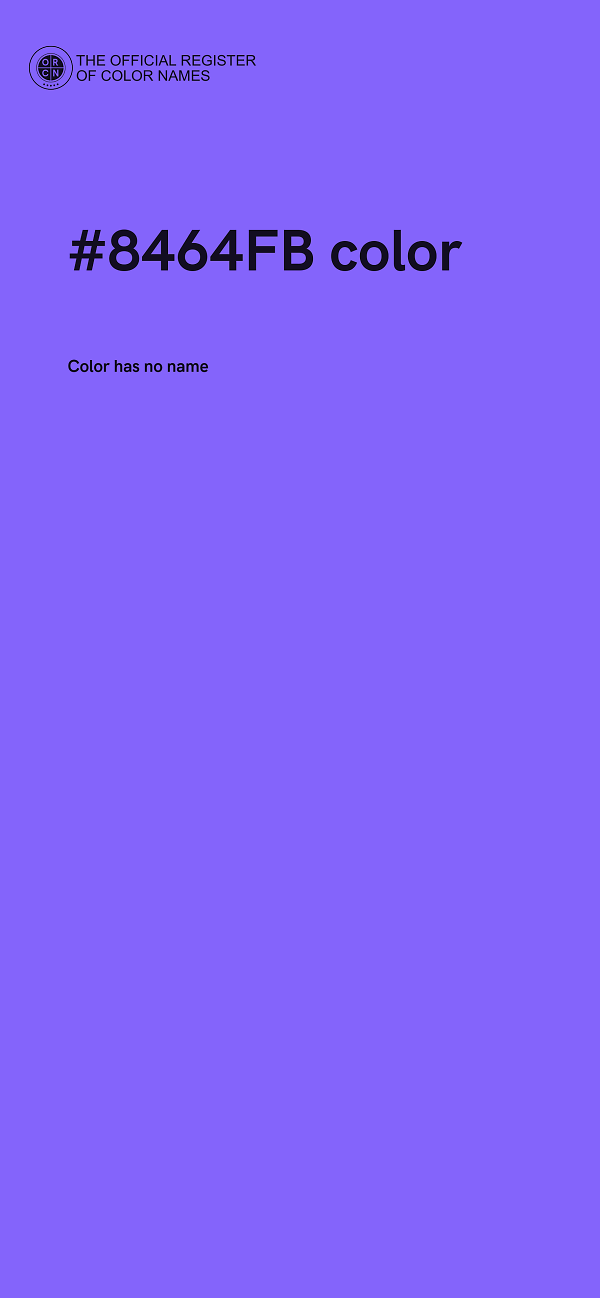 #8464FB color image