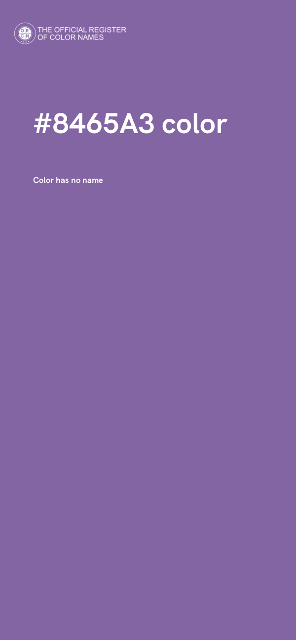 #8465A3 color image