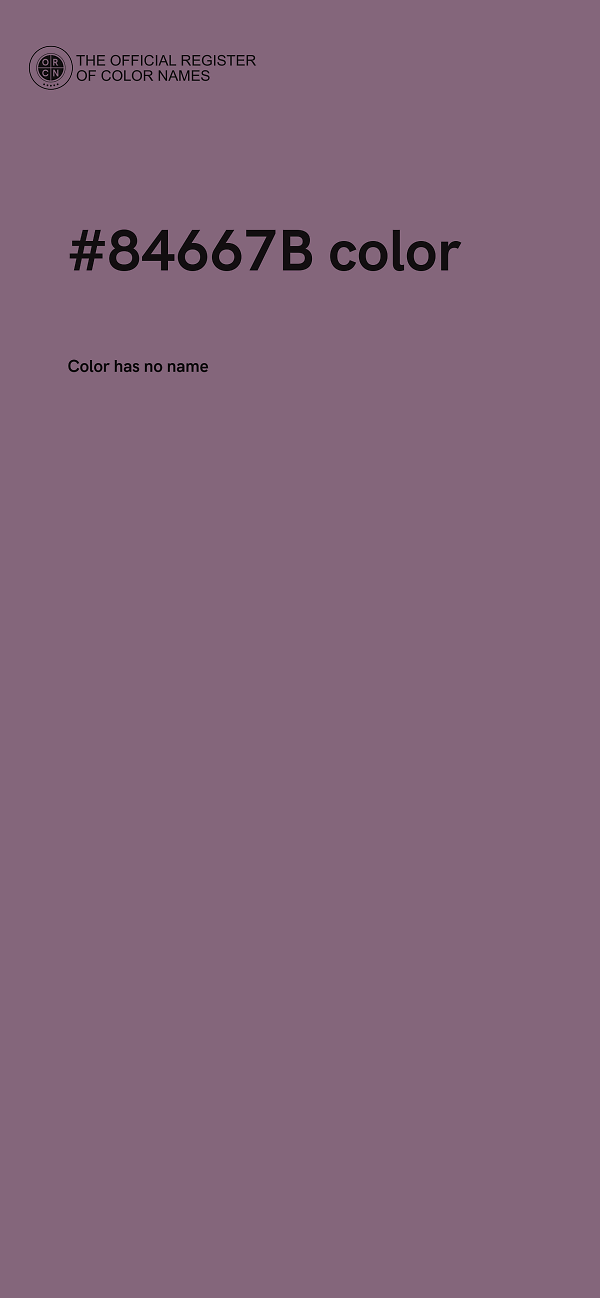 #84667B color image