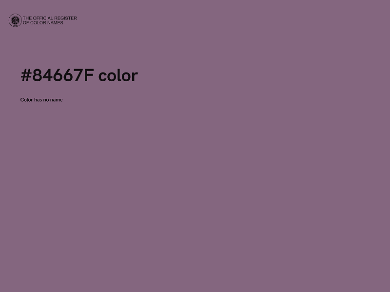 #84667F color image
