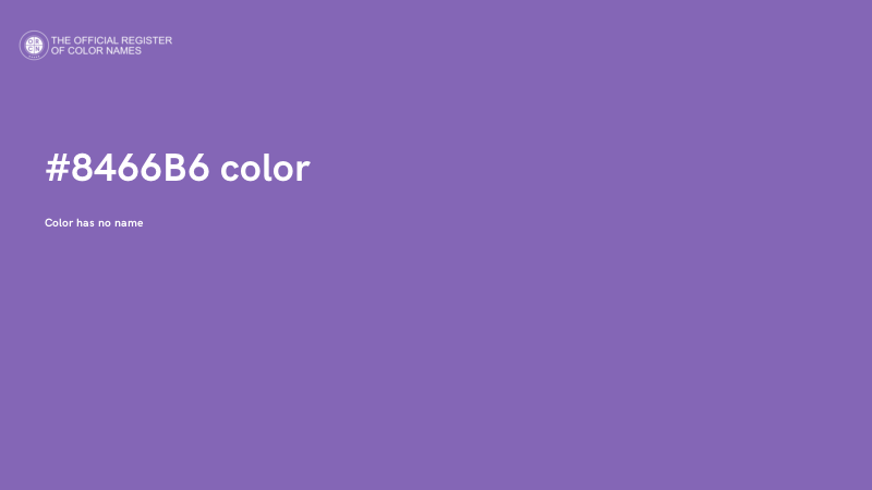 #8466B6 color image