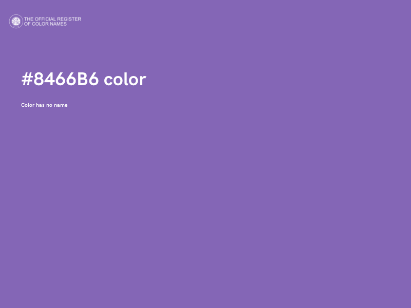 #8466B6 color image