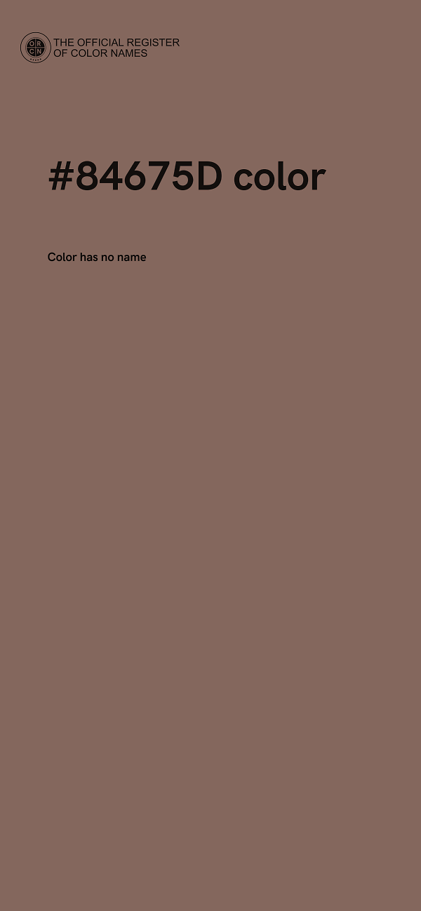 #84675D color image