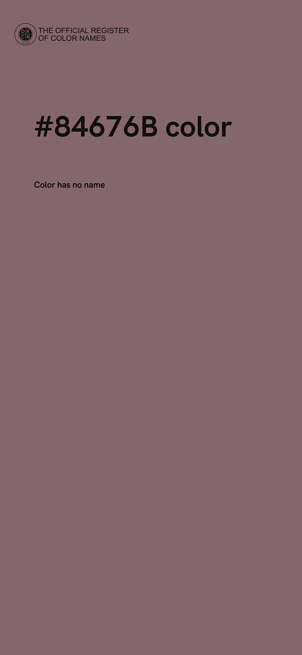 #84676B color image