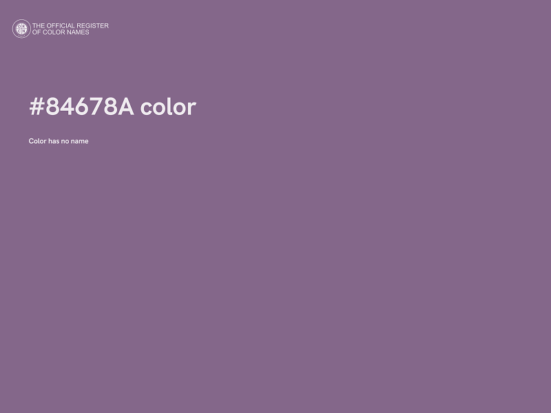 #84678A color image