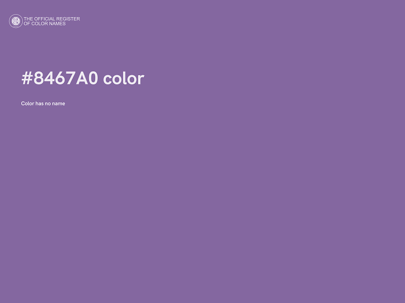 #8467A0 color image