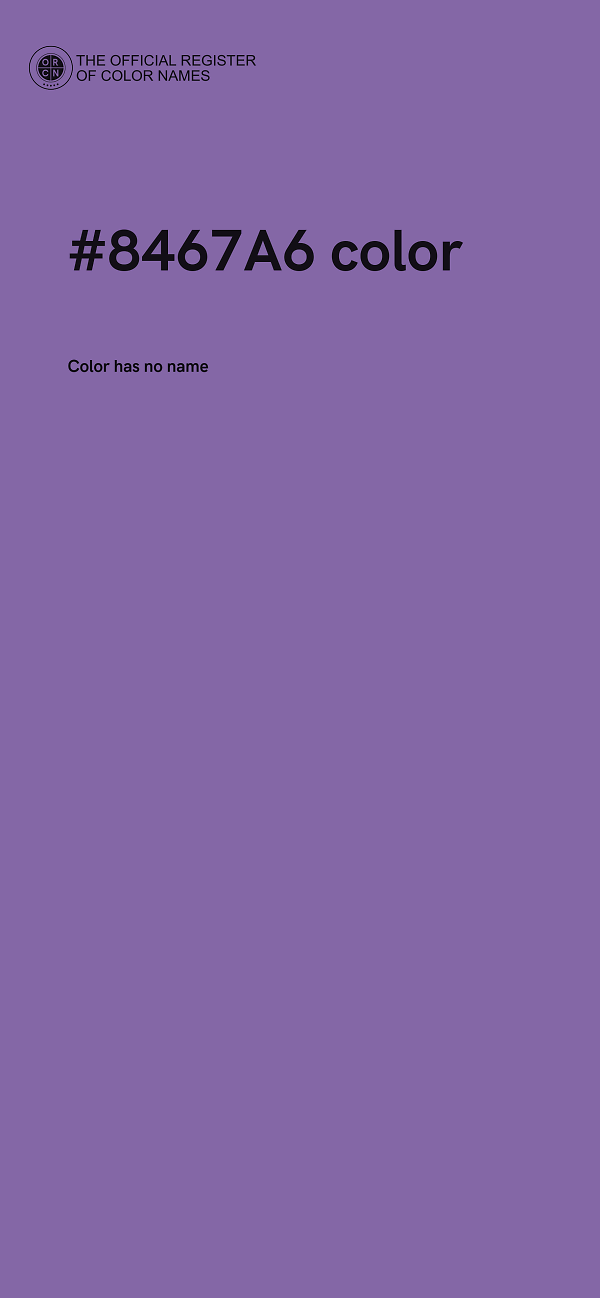 #8467A6 color image