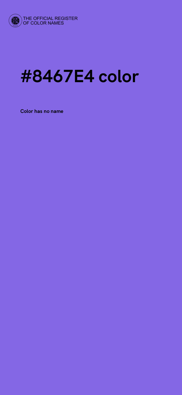#8467E4 color image
