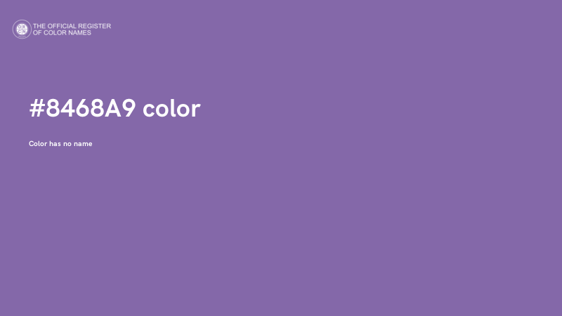 #8468A9 color image