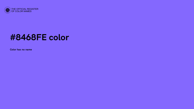 #8468FE color image