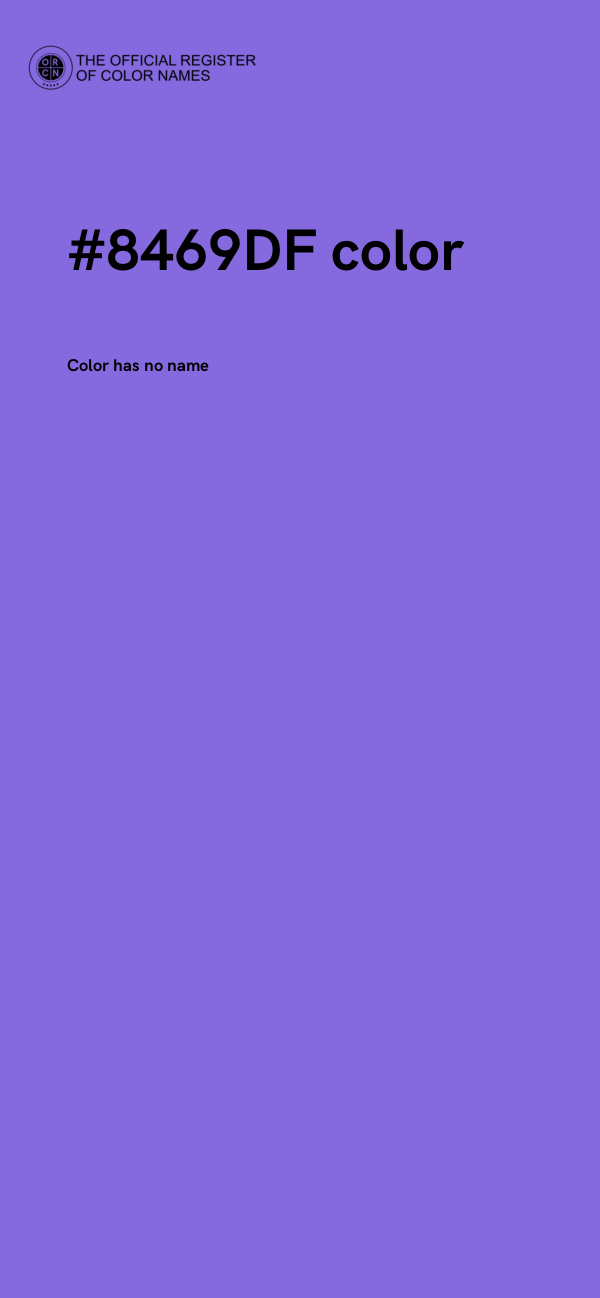 #8469DF color image