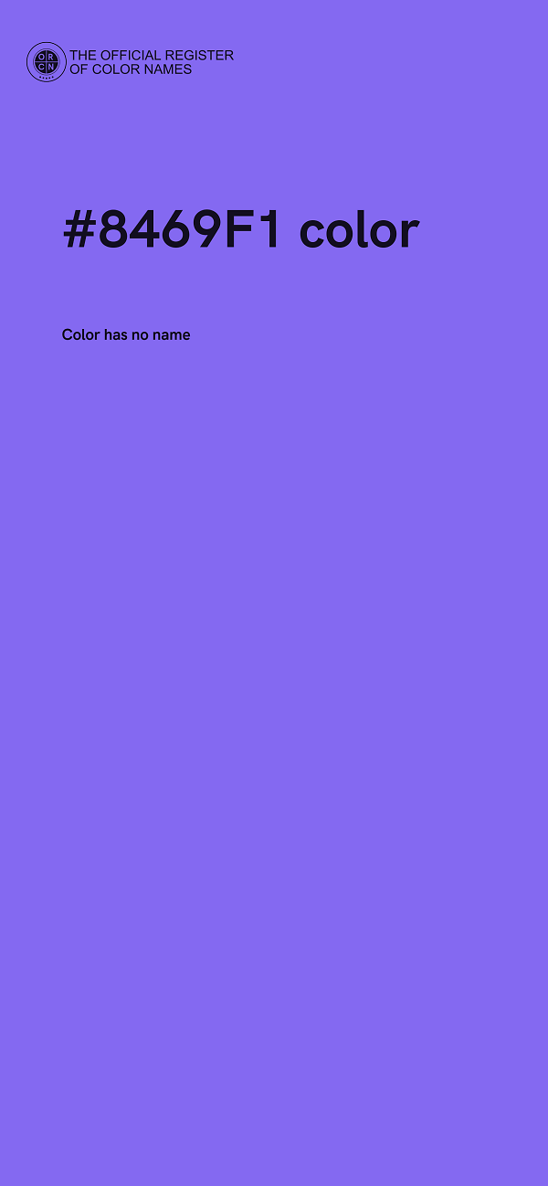 #8469F1 color image