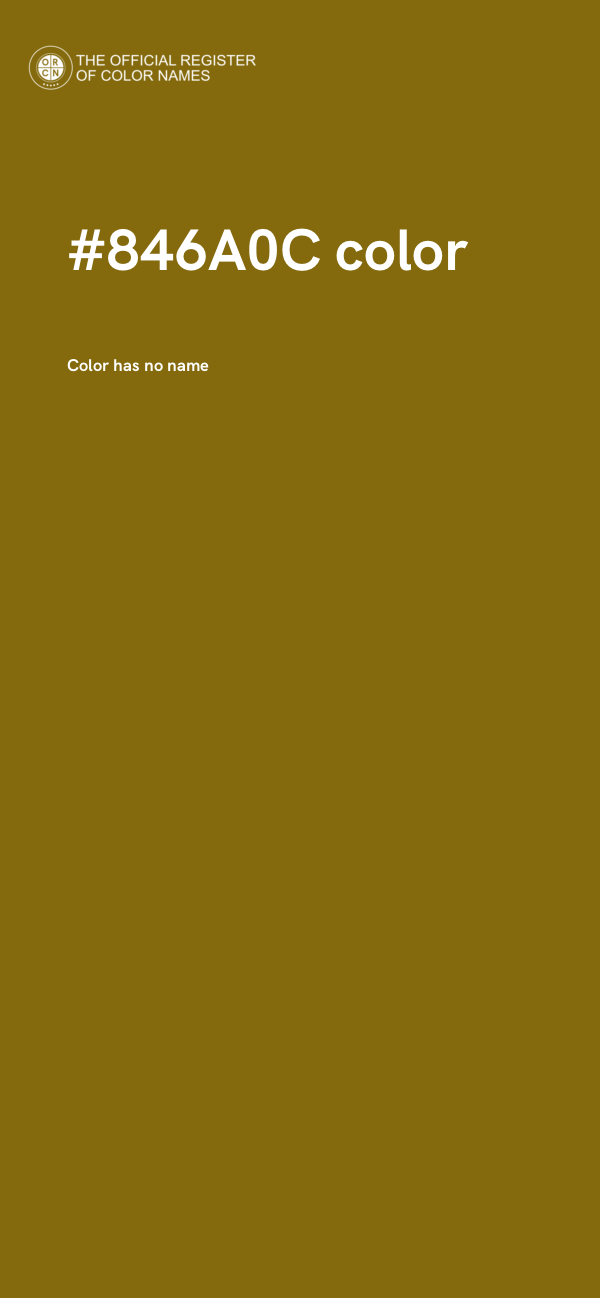 #846A0C color image