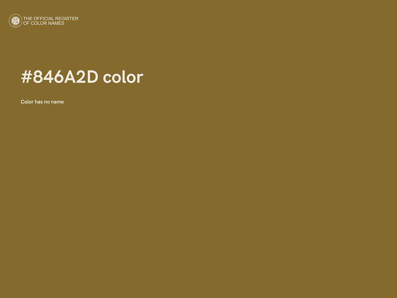 #846A2D color image