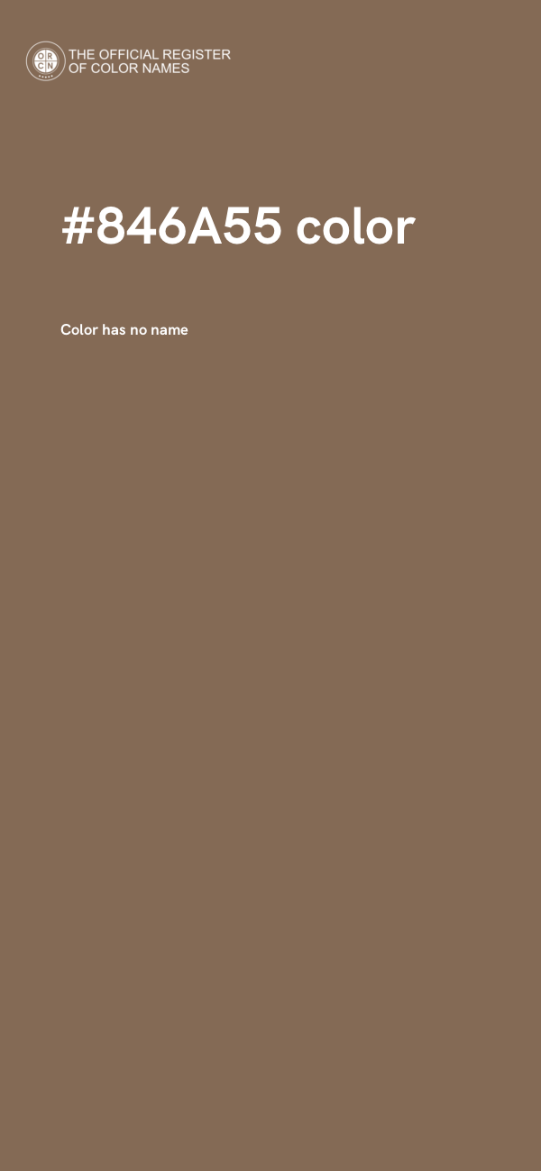 #846A55 color image