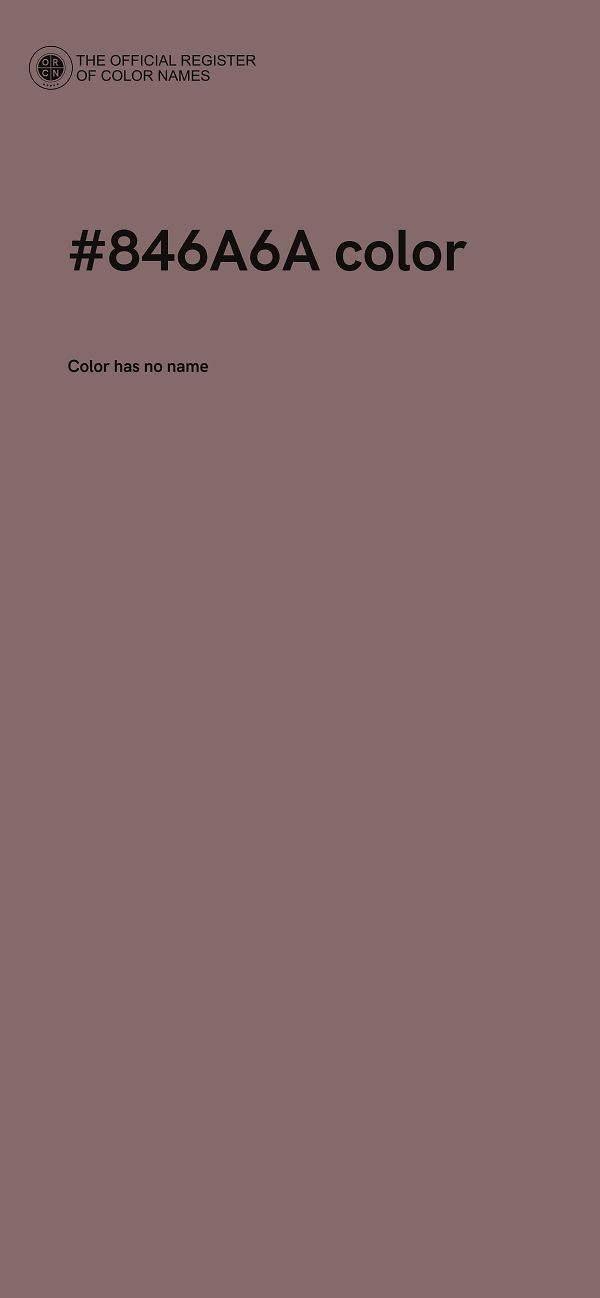 #846A6A color image