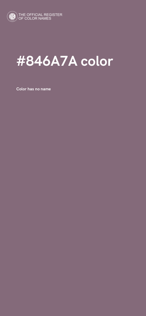 #846A7A color image