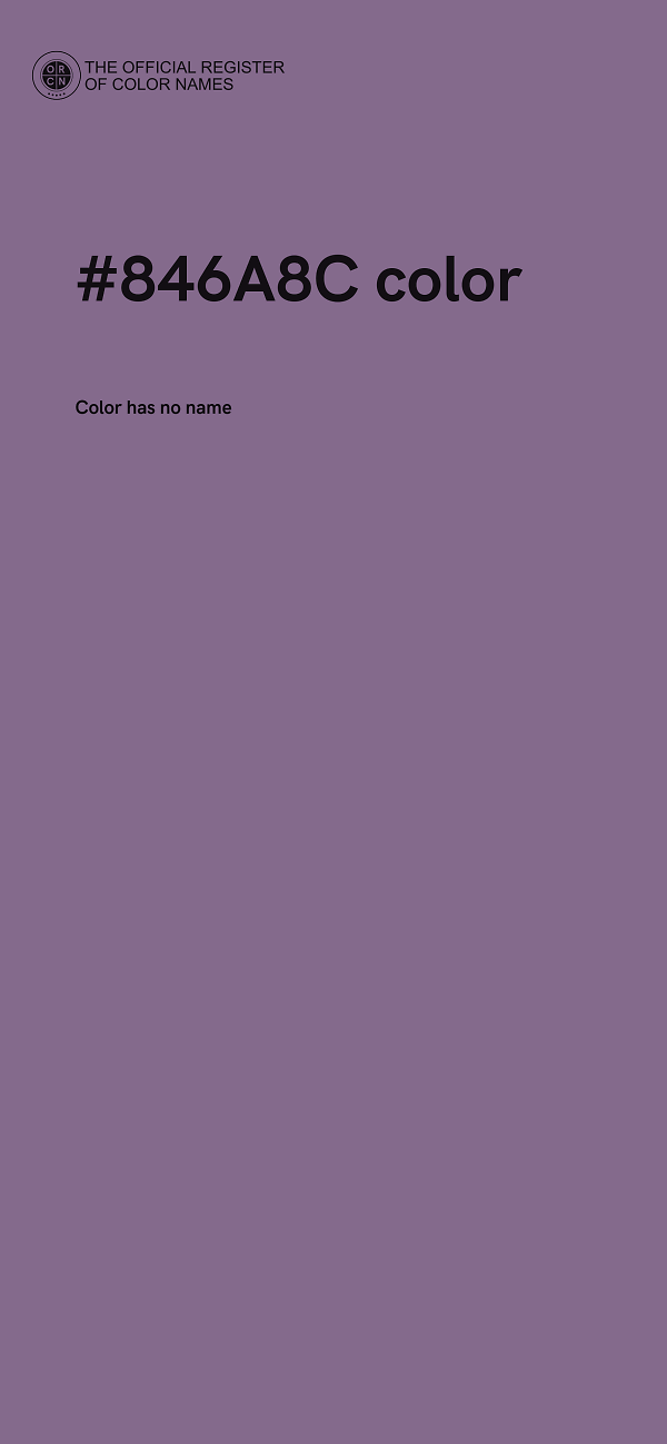 #846A8C color image