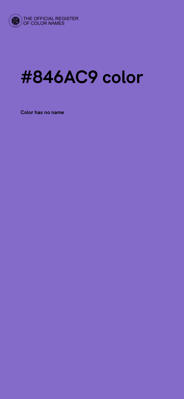#846AC9 color image